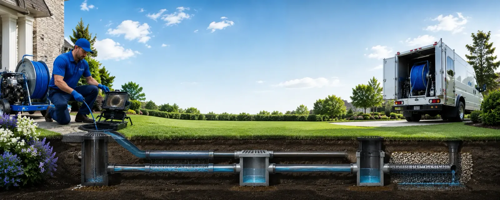 Outdoor drain cleaning information for Atkins, IA
